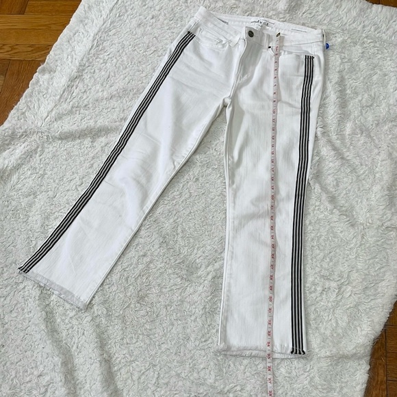 Velvet White Ankle Cropped Jeans - Picture 13 of 15